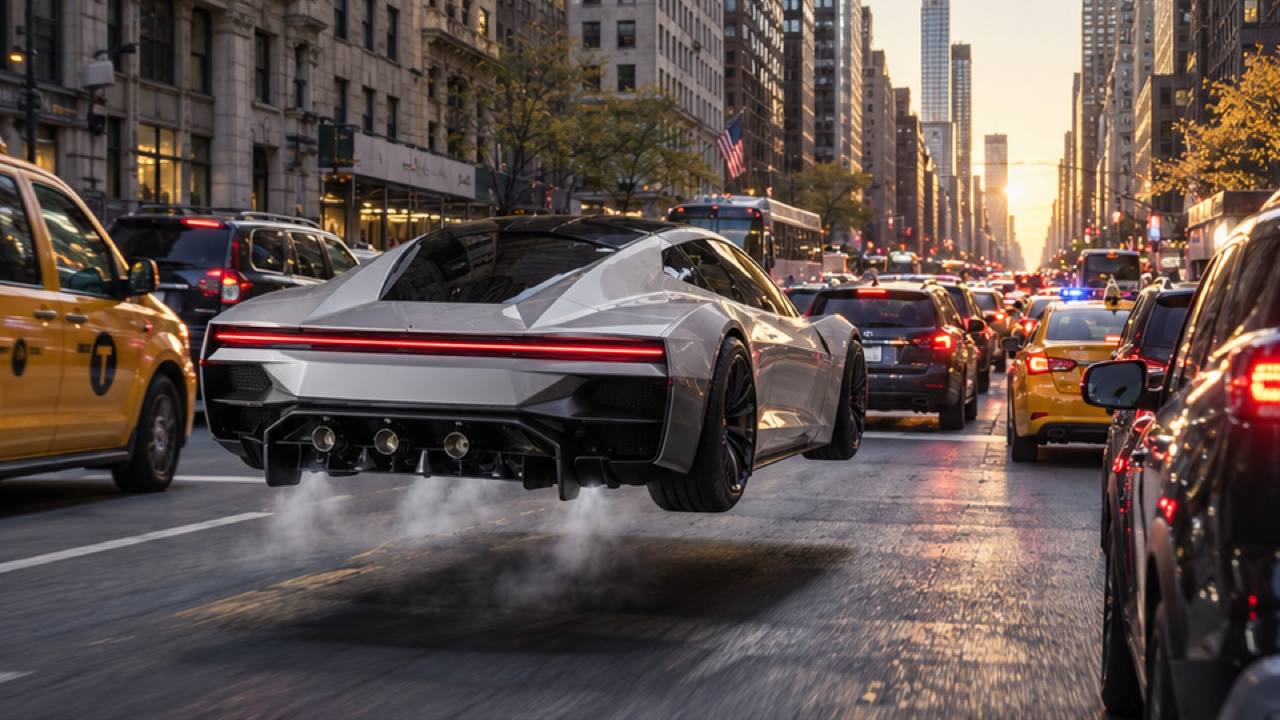 How to Make an AI Tesla Roadster Flying-Car Video From One Photo