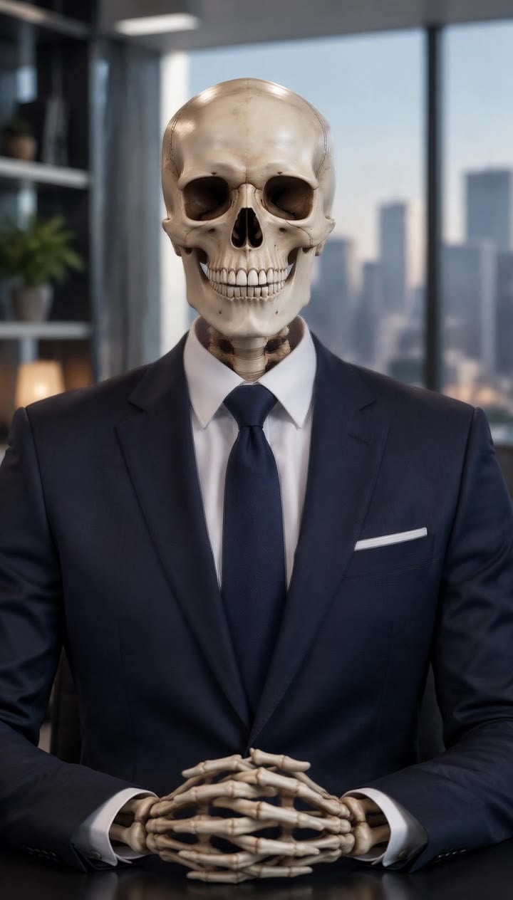 AI Talking Skeleton — Reference image