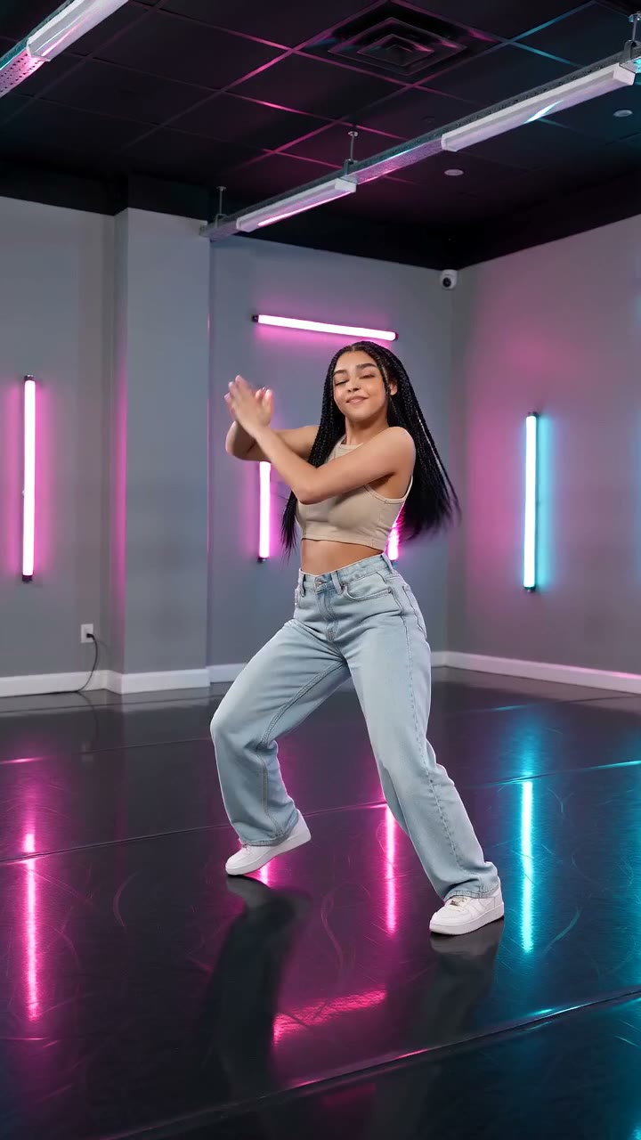 AI Neon Glow Dance — Reference image